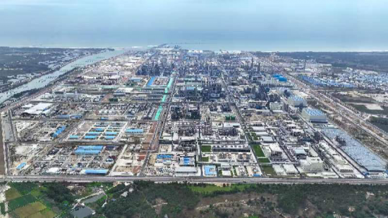 中國(guó)石油廣東石化項(xiàng)目投料試車(chē)一次成功